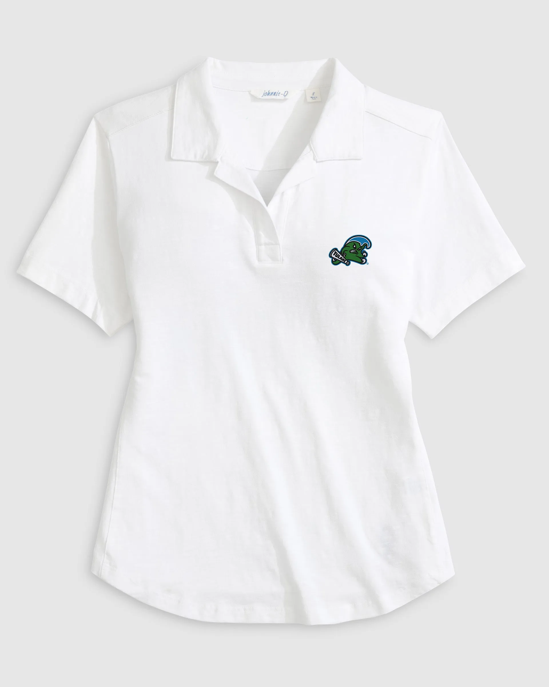 Women's Tulane University Coastal Wash Polo - Angry Wave Logo sold by Johnnie-O product image thumbnail 4