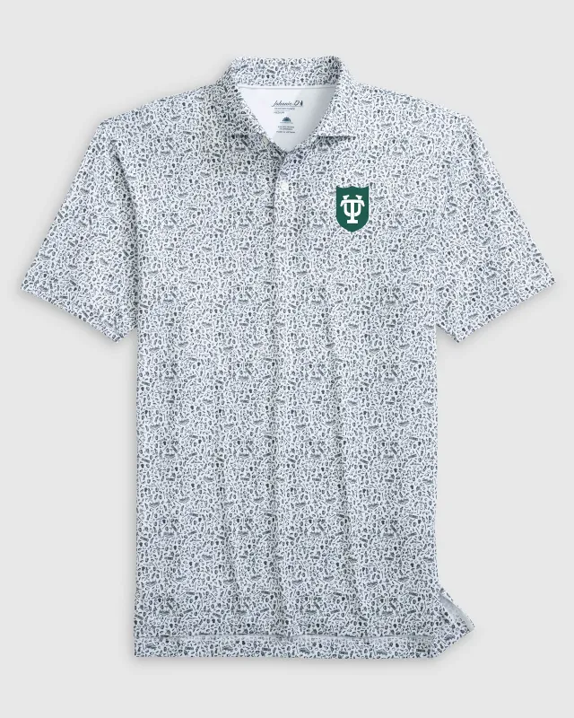 Tulane University Rally Cap Performance Polo sold by Johnnie-O