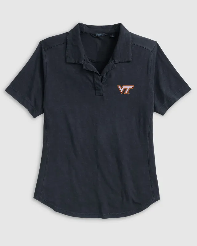 Women's Virginia Tech Coastal Wash Polo sold by Johnnie-O