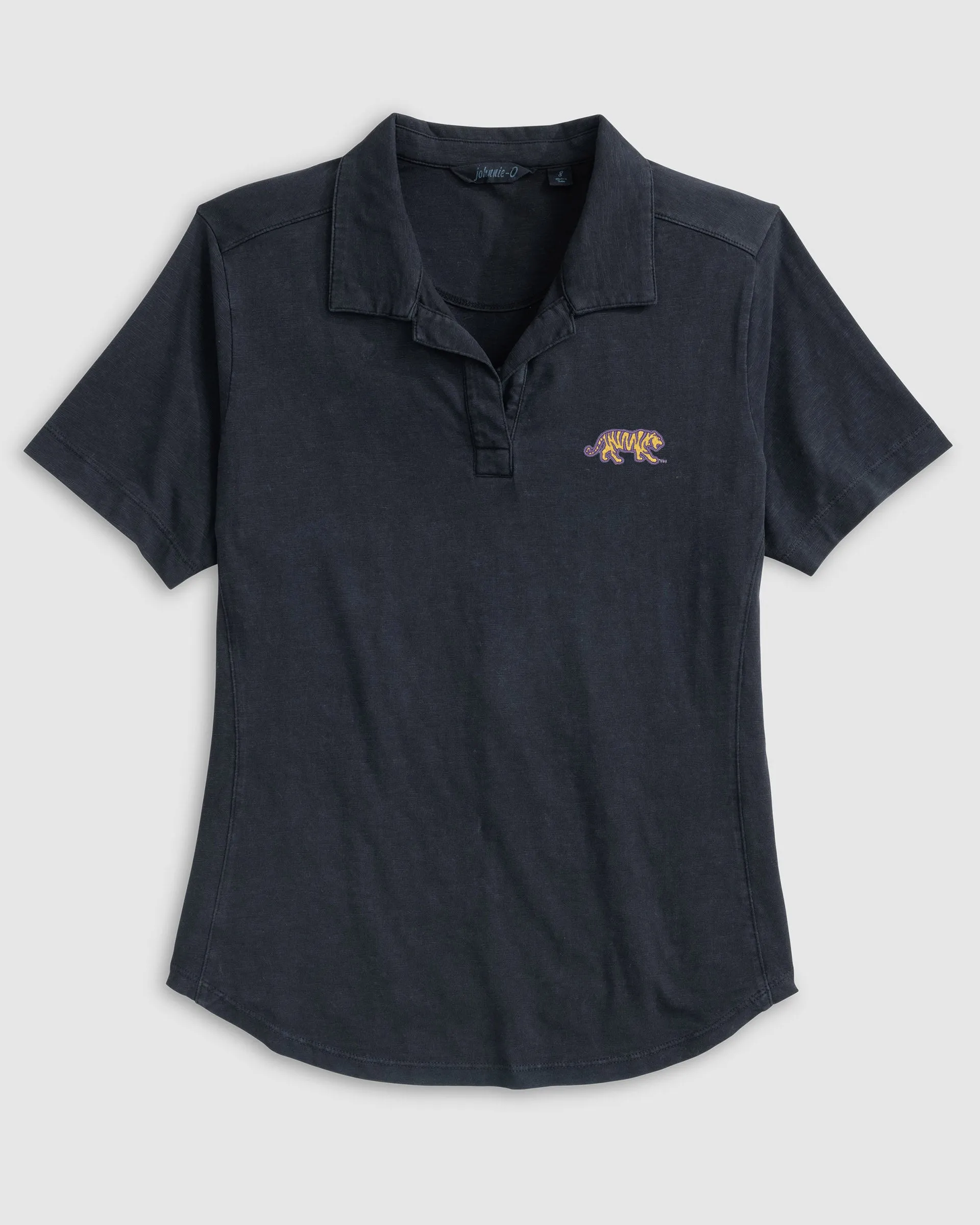 Women's Louisiana State University Coastal Wash Polo - Mike The Tiger Logo sold by Johnnie-O