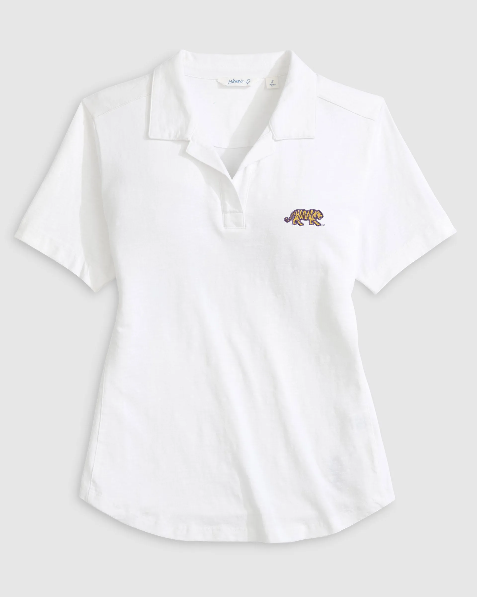 Women's Louisiana State University Coastal Wash Polo - Mike The Tiger Logo sold by Johnnie-O product image thumbnail 3