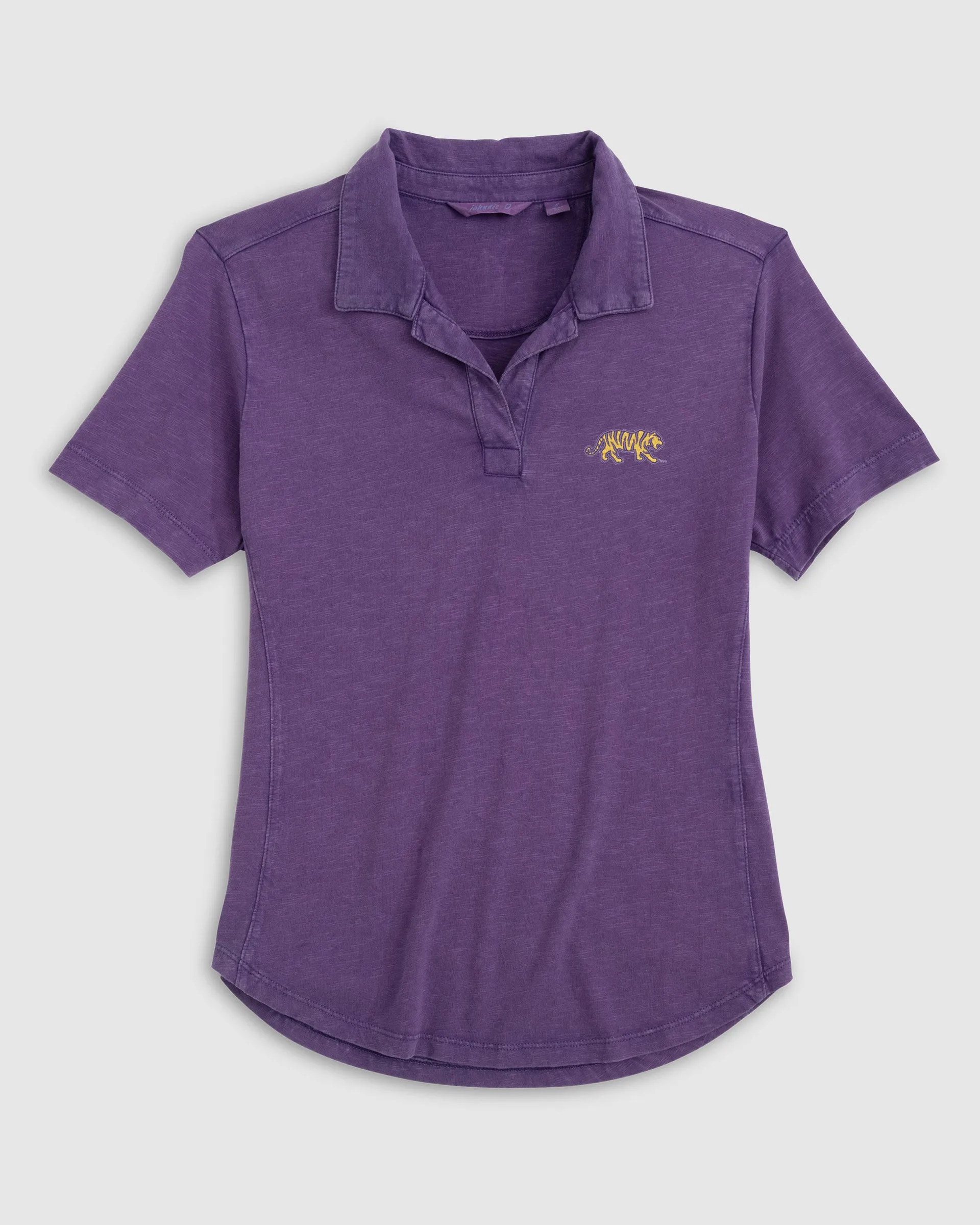 Women's Louisiana State University Coastal Wash Polo - Mike The Tiger Logo sold by Johnnie-O product image thumbnail 4