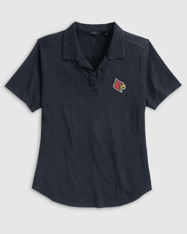 Women's University of Louisville  Coastal Wash Polo sold by Johnnie-O