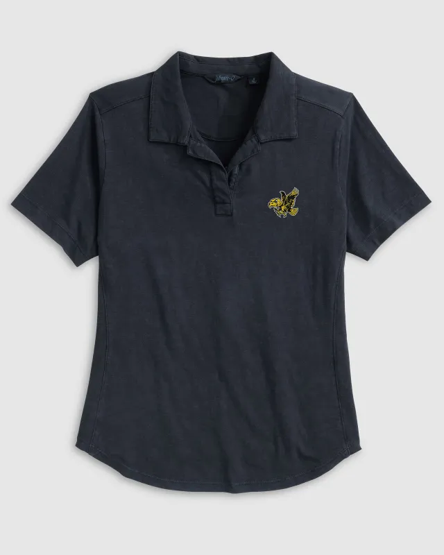 Women's University of Iowa Coastal Wash Polo - Vault Logo made by Johnnie-O