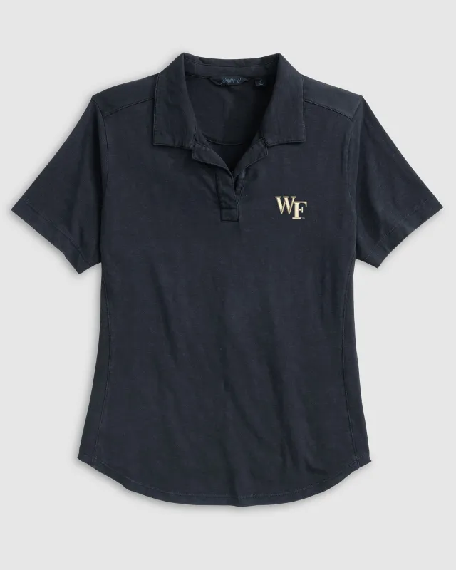 Women's Wake Forest University Coastal Wash Polo sold by Johnnie-O