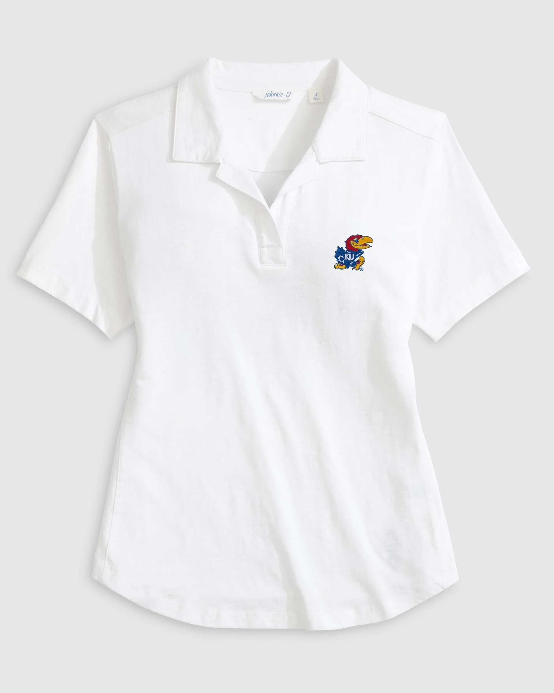 Women's University of Kansas Coastal Wash Polo sold by Johnnie-O product image thumbnail 4