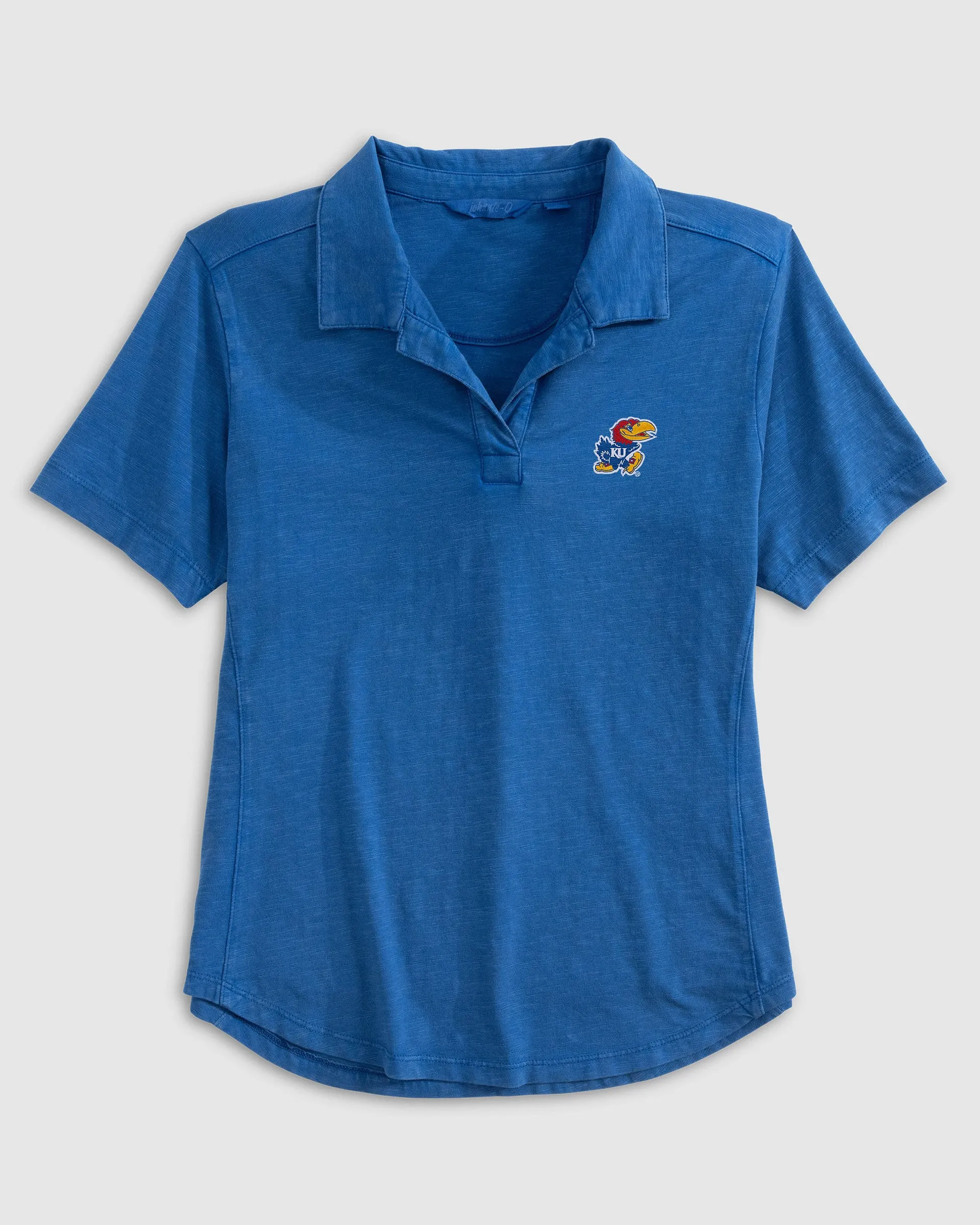 Women's University of Kansas Coastal Wash Polo sold by Johnnie-O product image thumbnail 3