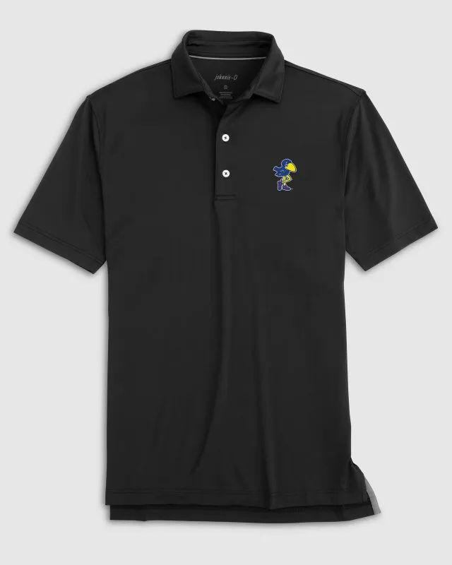 University of Kansas Birdie Performance Jersey Polo - Vault Logo sold by Johnnie-O
