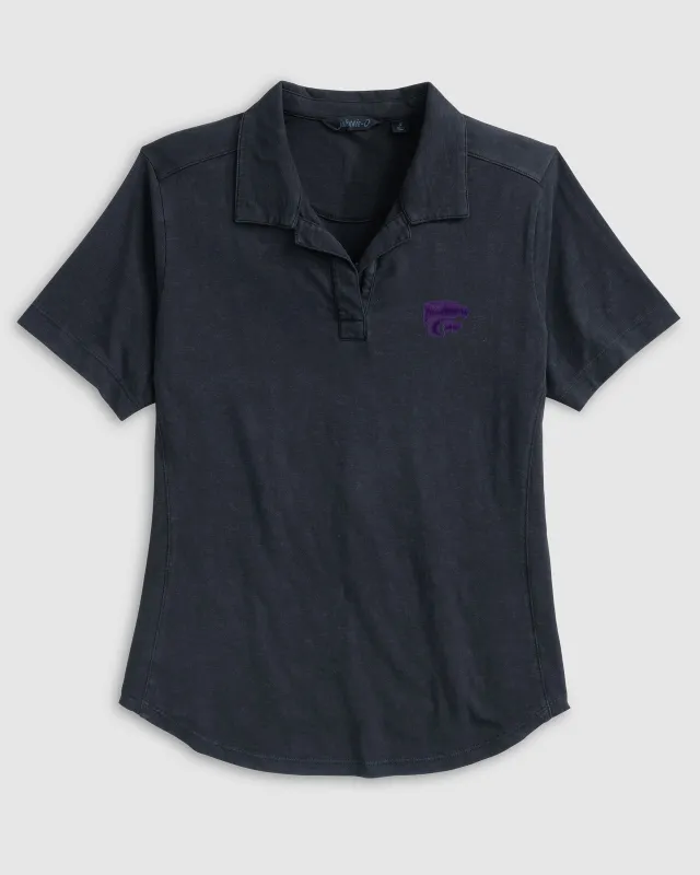 Women's Kansas State University Coastal Wash Polo made by Johnnie-O