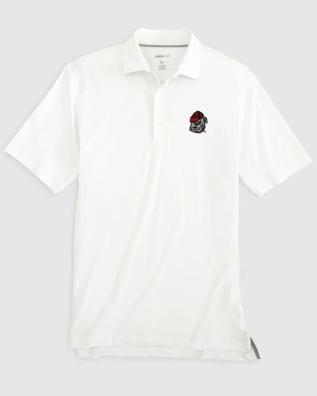 University of Georgia Birdie Performance Jersey Polo - Bulldog Head Logo sold by Johnnie-O