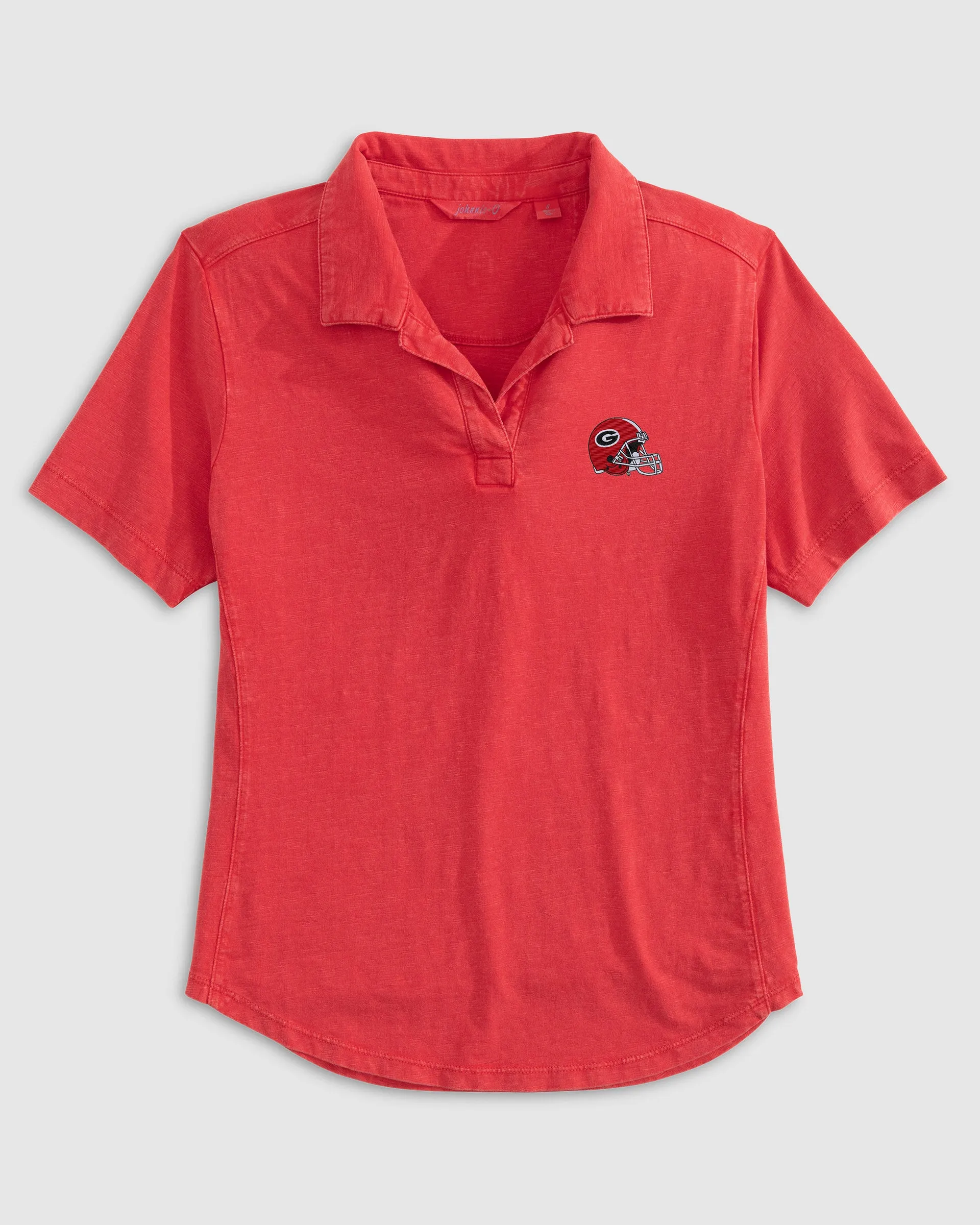 Women's University of Georgia Coastal Wash Polo - Helmet Logo sold by Johnnie-O product image thumbnail 2