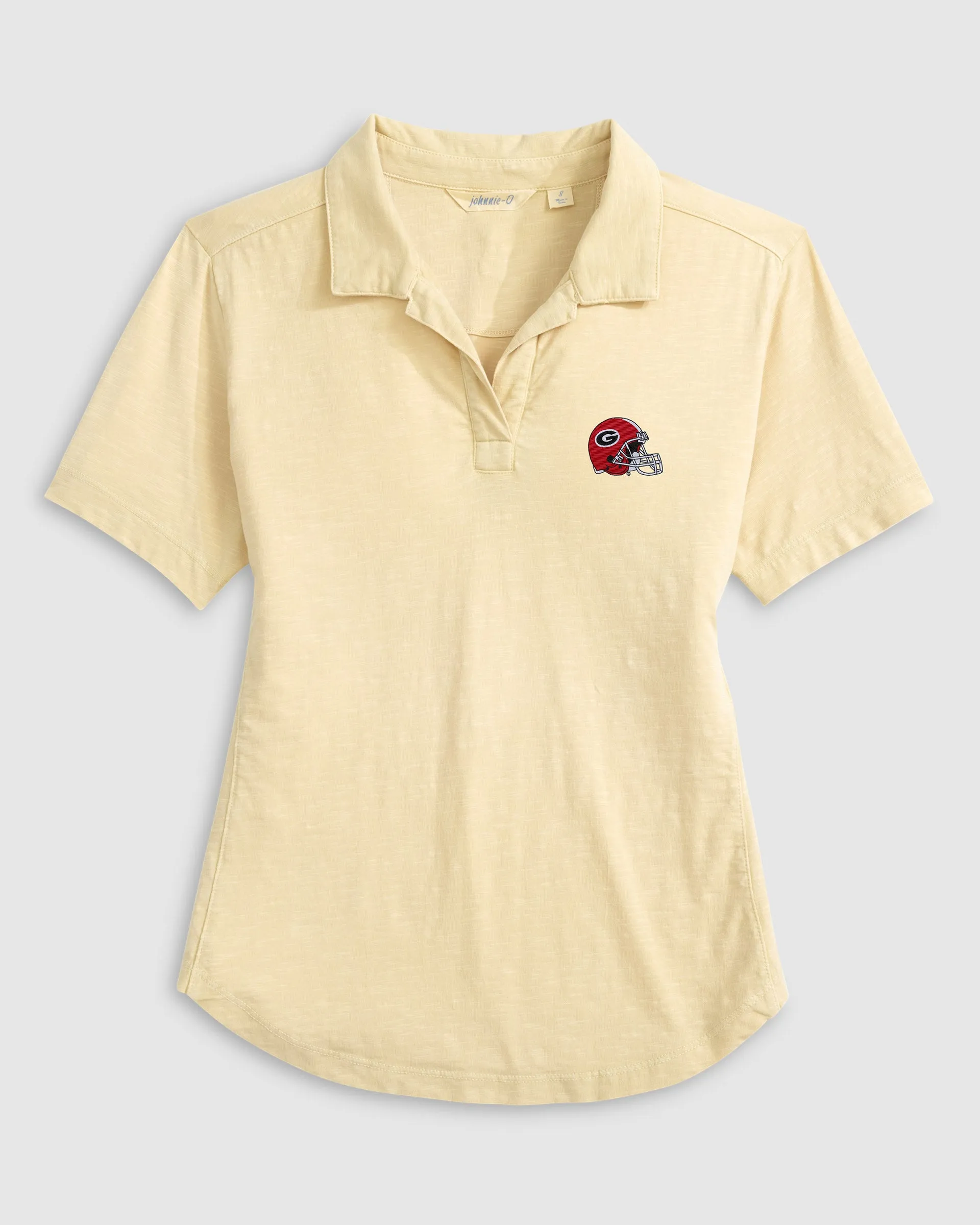 Women's University of Georgia Coastal Wash Polo - Helmet Logo sold by Johnnie-O product image thumbnail 3