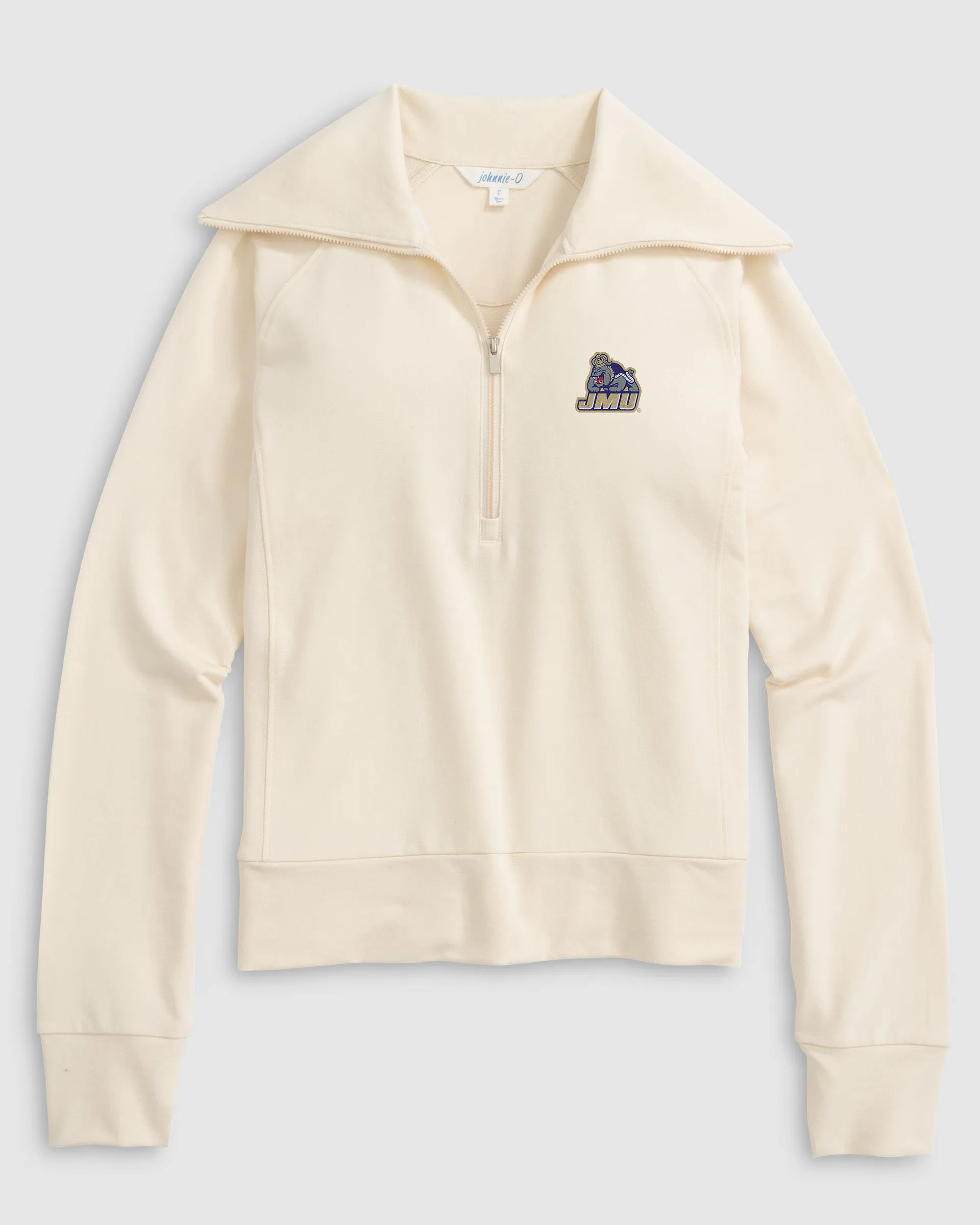 Women's James Madison University Eliza 1/2 Zip - Duke Dog Logo sold by Johnnie-O