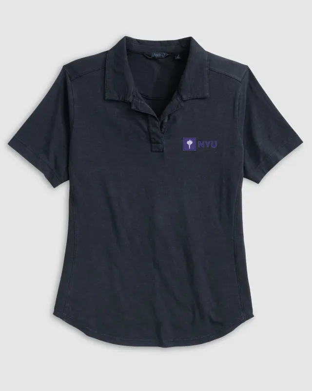 Women's New York University Coastal Wash Polo sold by Johnnie-O