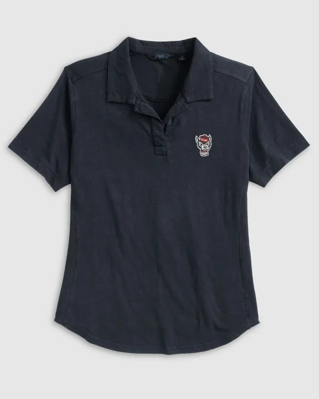 Women's NC State University Coastal Wash Polo - Wolf Logo sold by Johnnie-O
