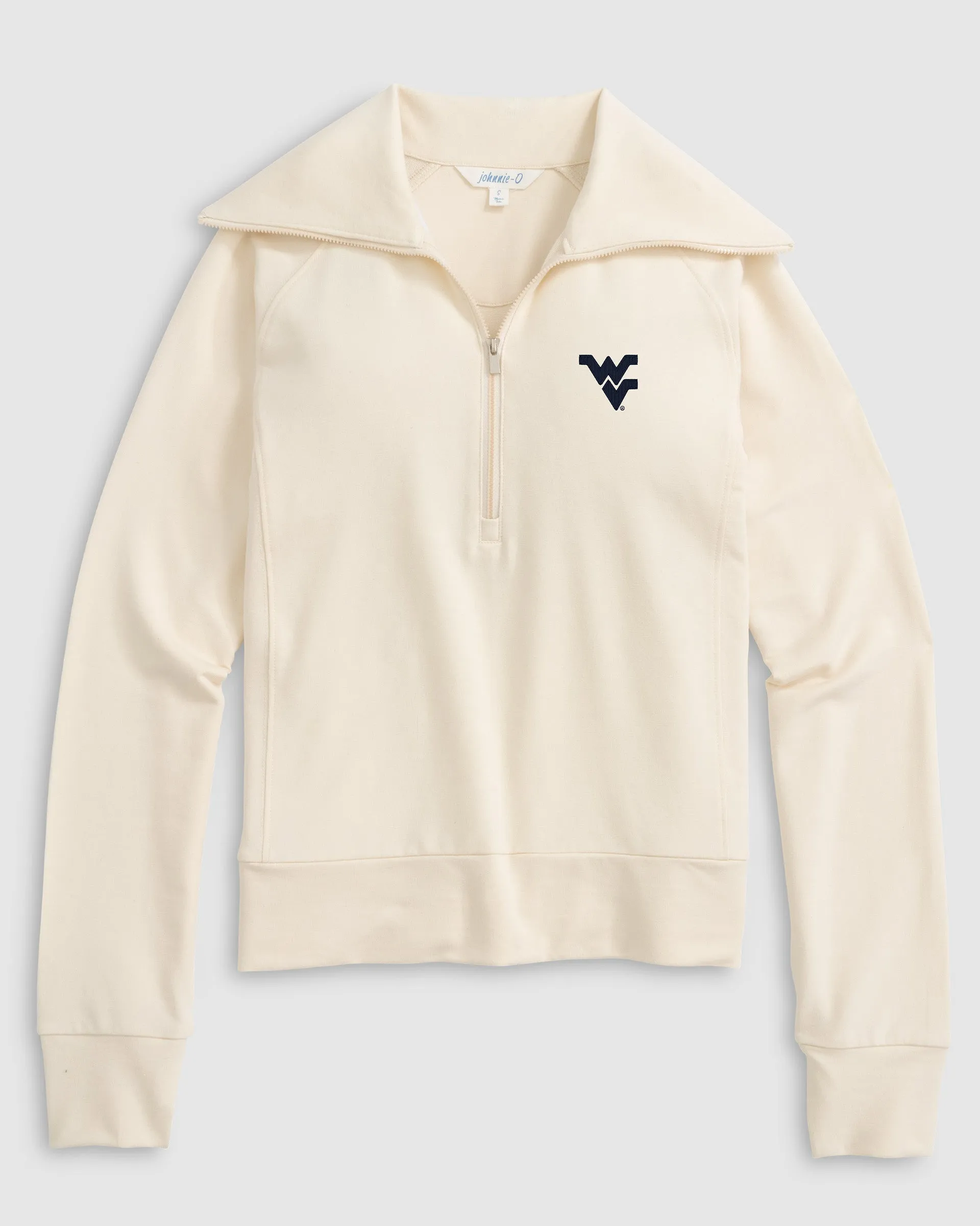 Women's West Virginia University Eliza 1/2 Zip sold by Johnnie-O