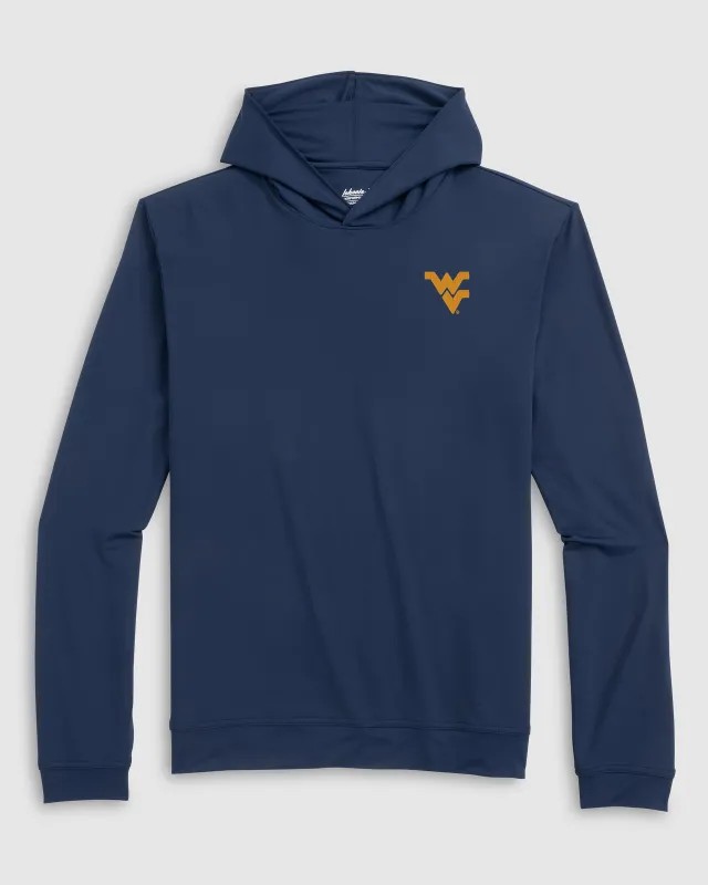 West Virginia University Motion Performance Hoodie made by Johnnie-O