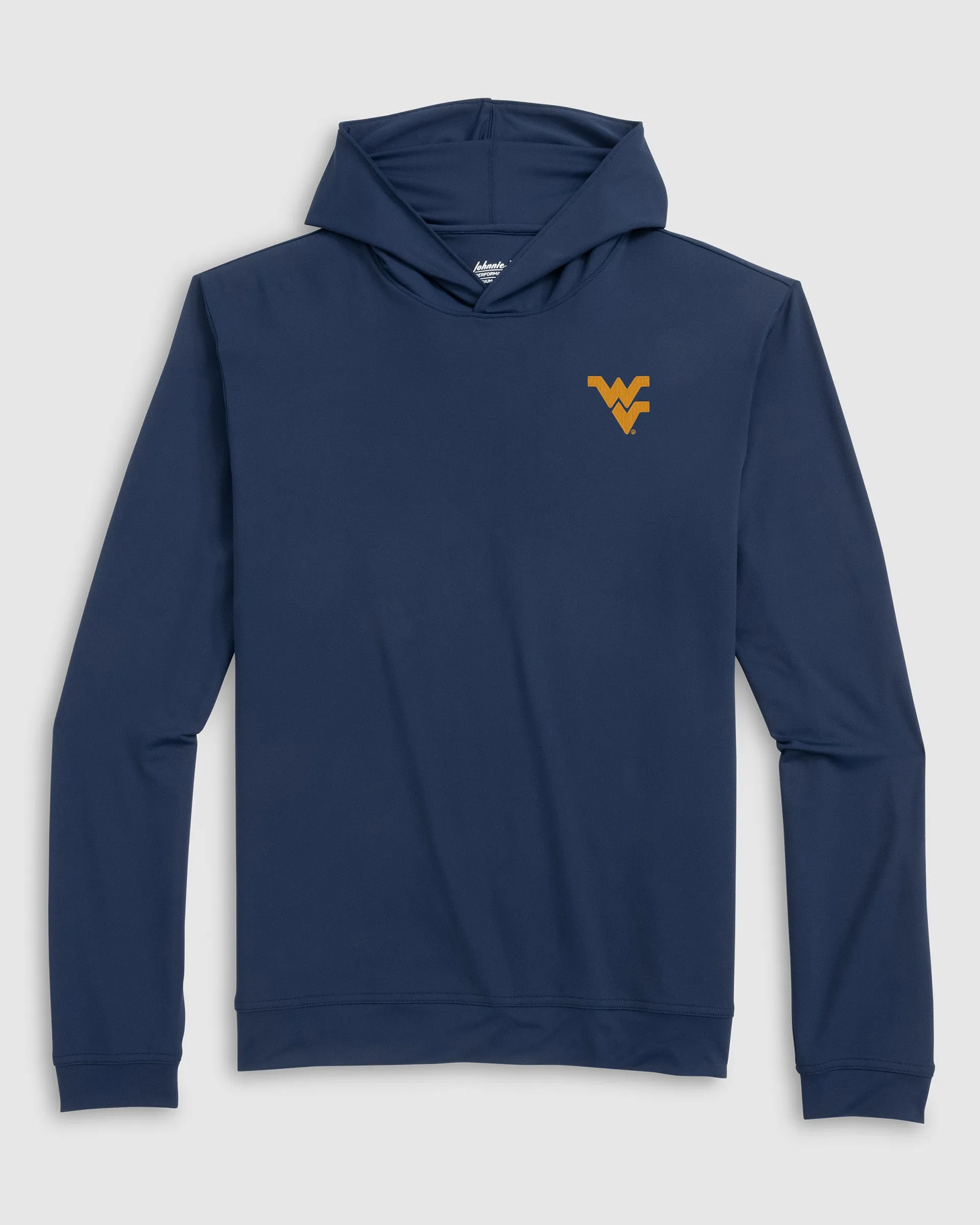 West Virginia University Motion Performance Hoodie sold by Johnnie-O