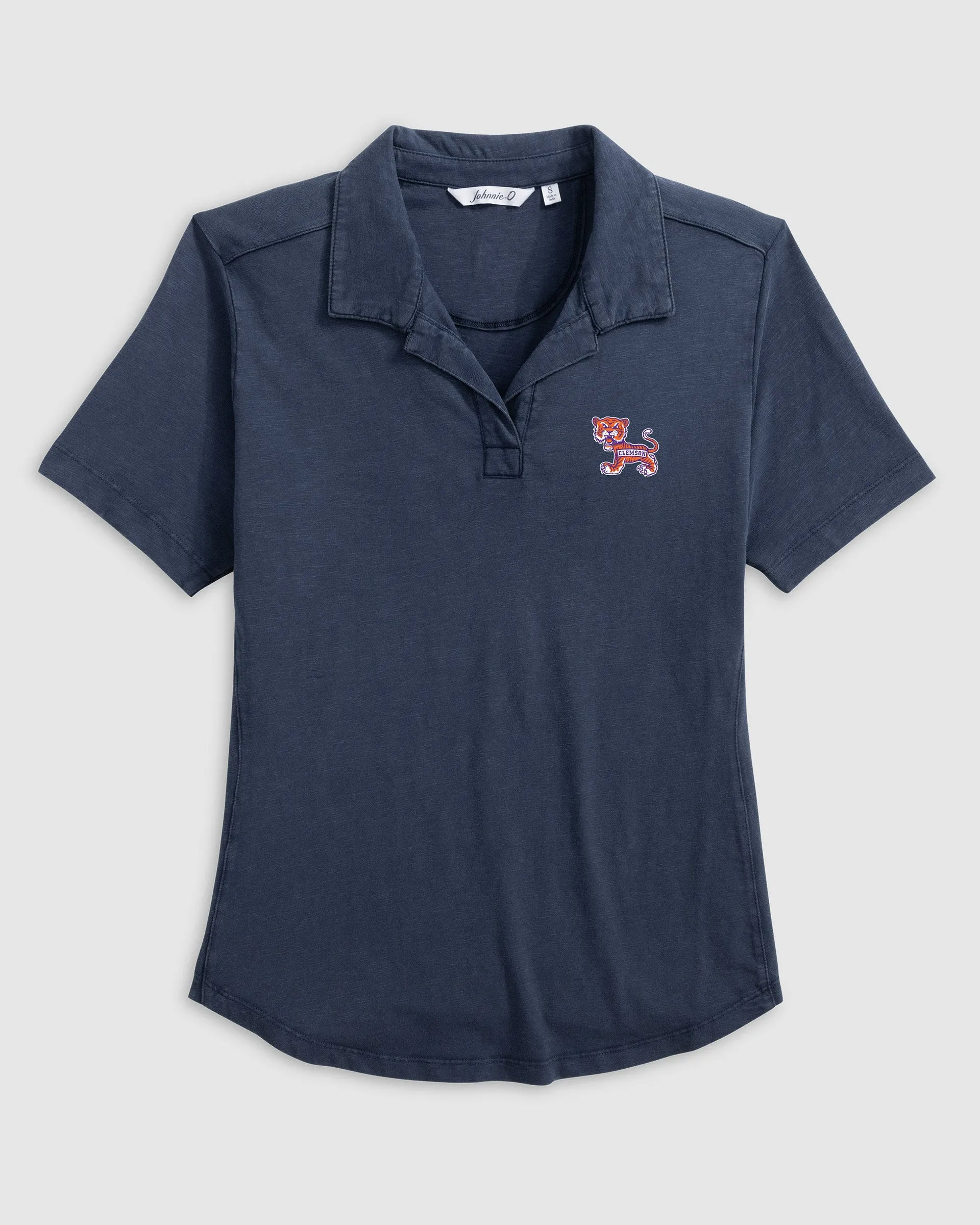 Women's Clemson University Coastal Wash Polo - Vault Logo sold by Johnnie-O product image thumbnail 4