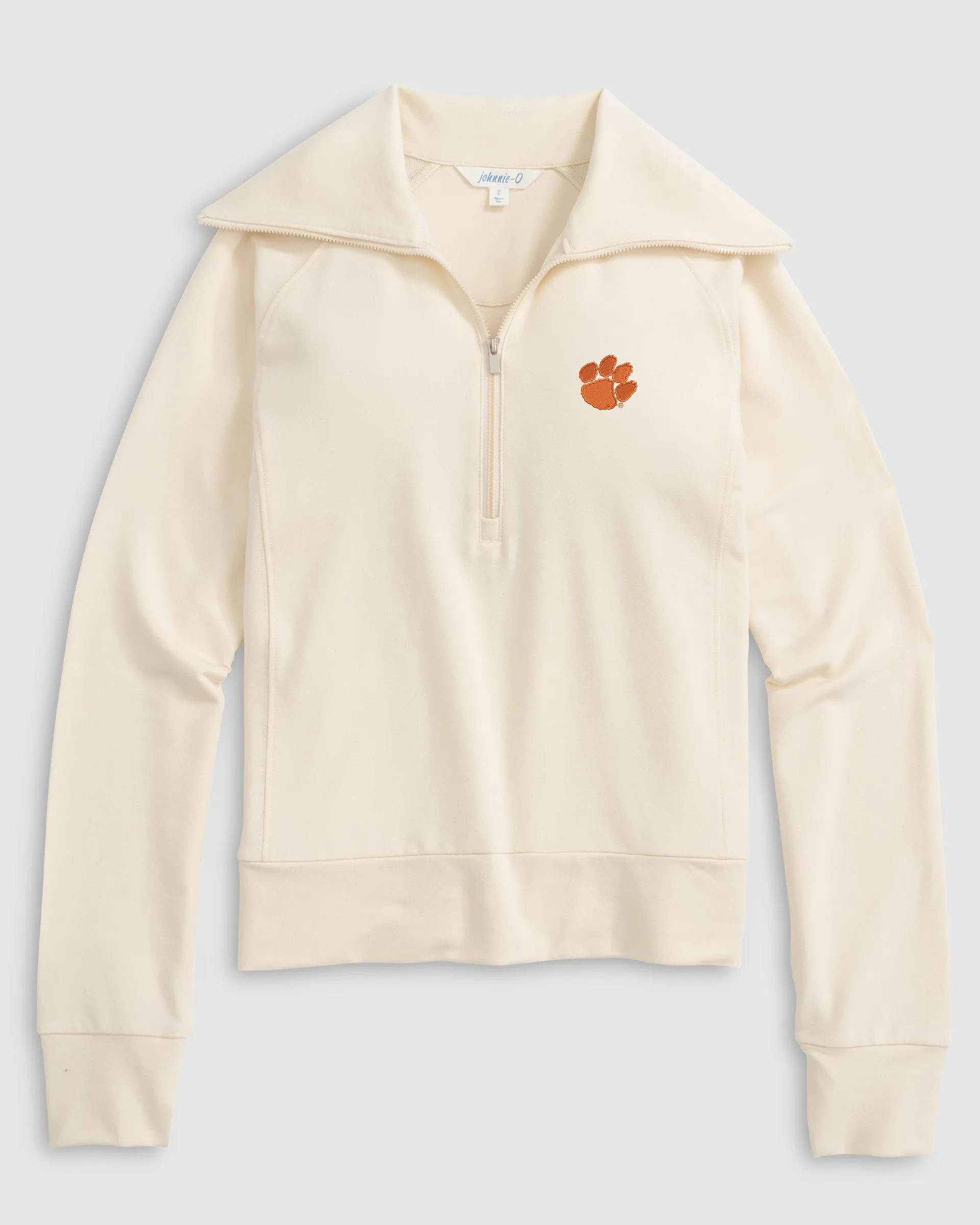 Women's Clemson University Eliza 1/2 Zip sold by Johnnie-O