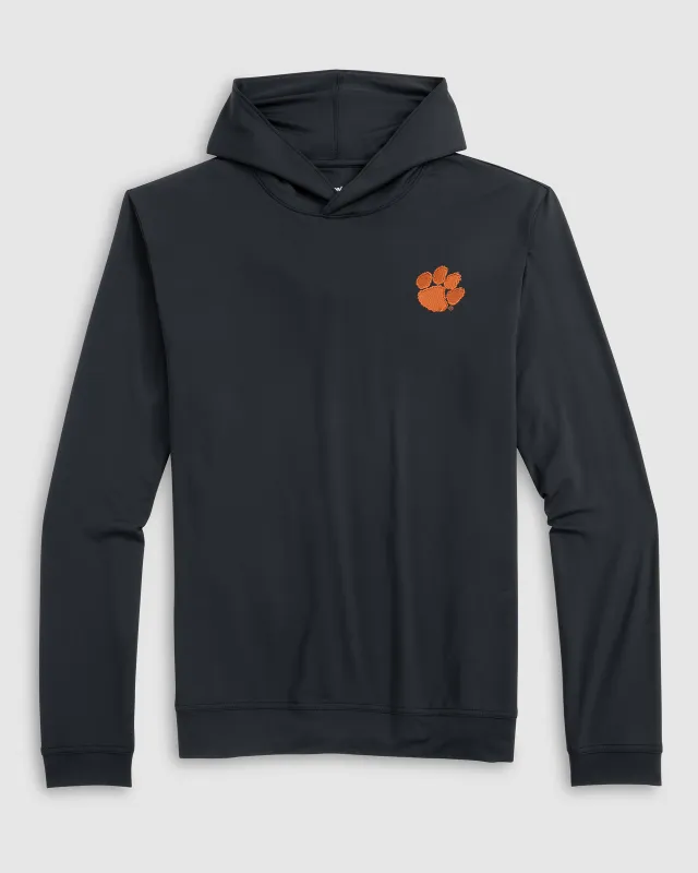 Clemson University Motion Performance Hoodie made by Johnnie-O