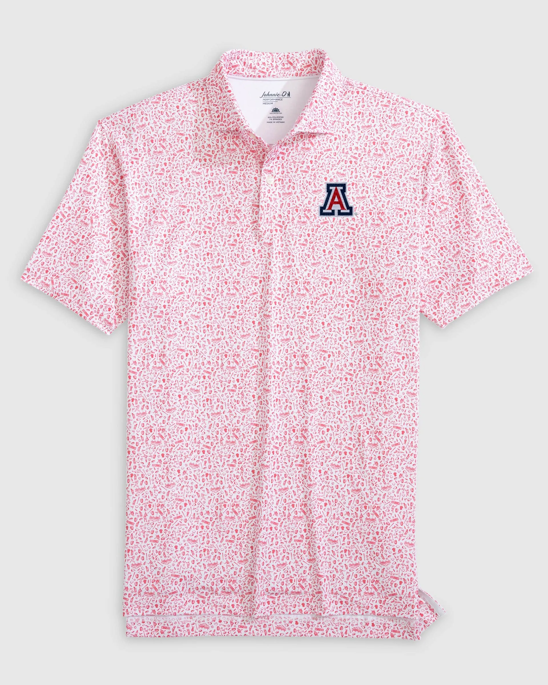 University of Arizona Rally Cap Performance Polo sold by Johnnie-O product image thumbnail 2