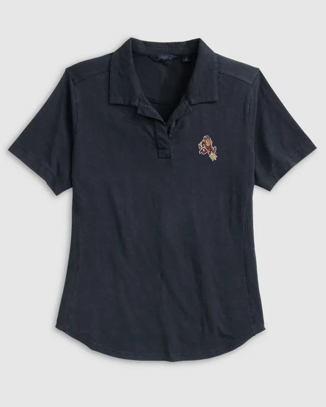 Women's Arizona State University Coastal Wash Polo - Sparky Logo sold by Johnnie-O