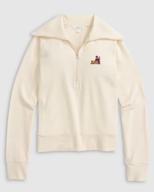 Women's Arizona State Eliza 1/2 Zip - Vault Logo sold by Johnnie-O