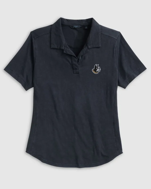Women's Wofford College Coastal Wash Polo - Terrier Logo sold by Johnnie-O