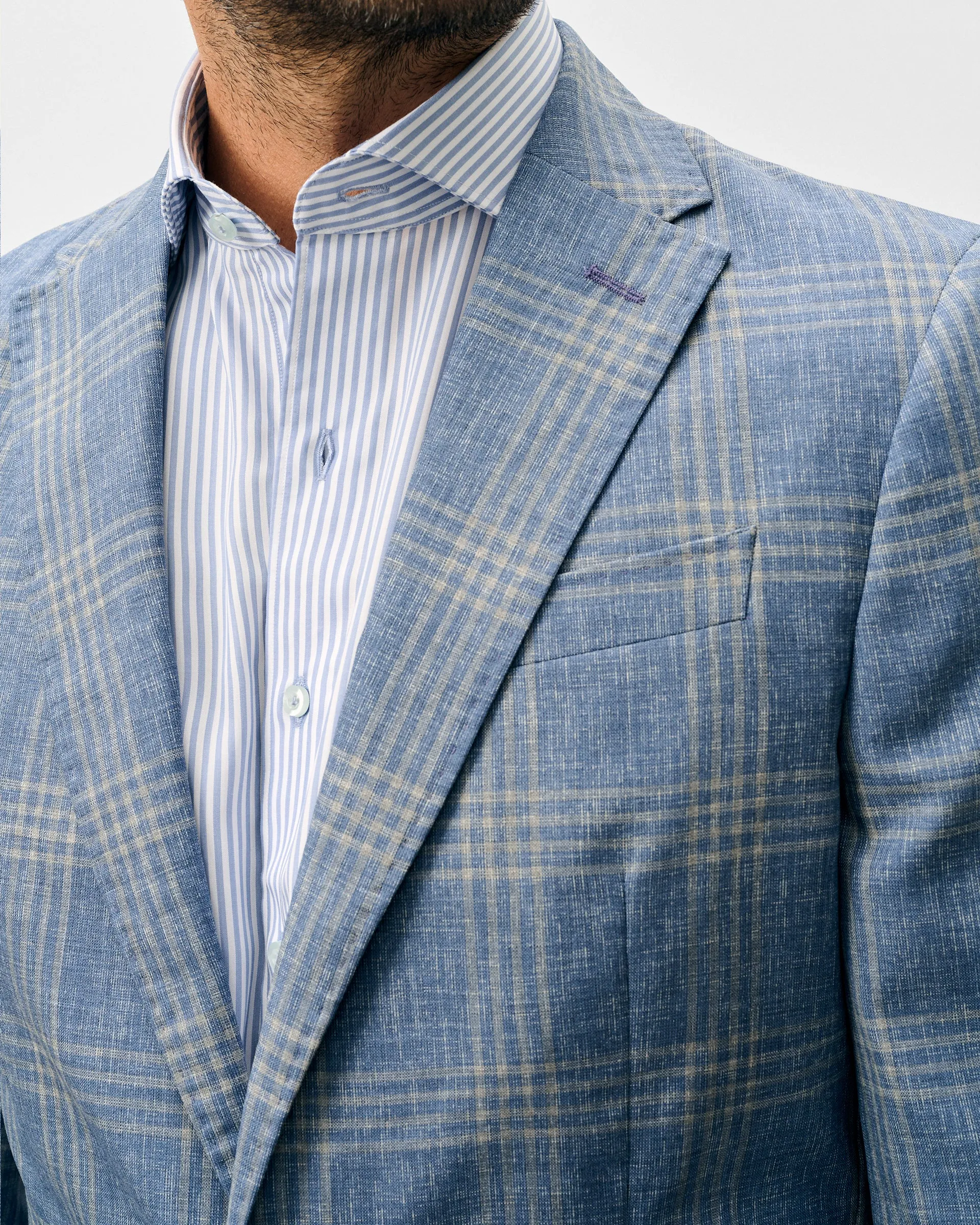 Wool Sport Coat - Barney Woven Wool Pane sold by Johnnie-O product image thumbnail 2