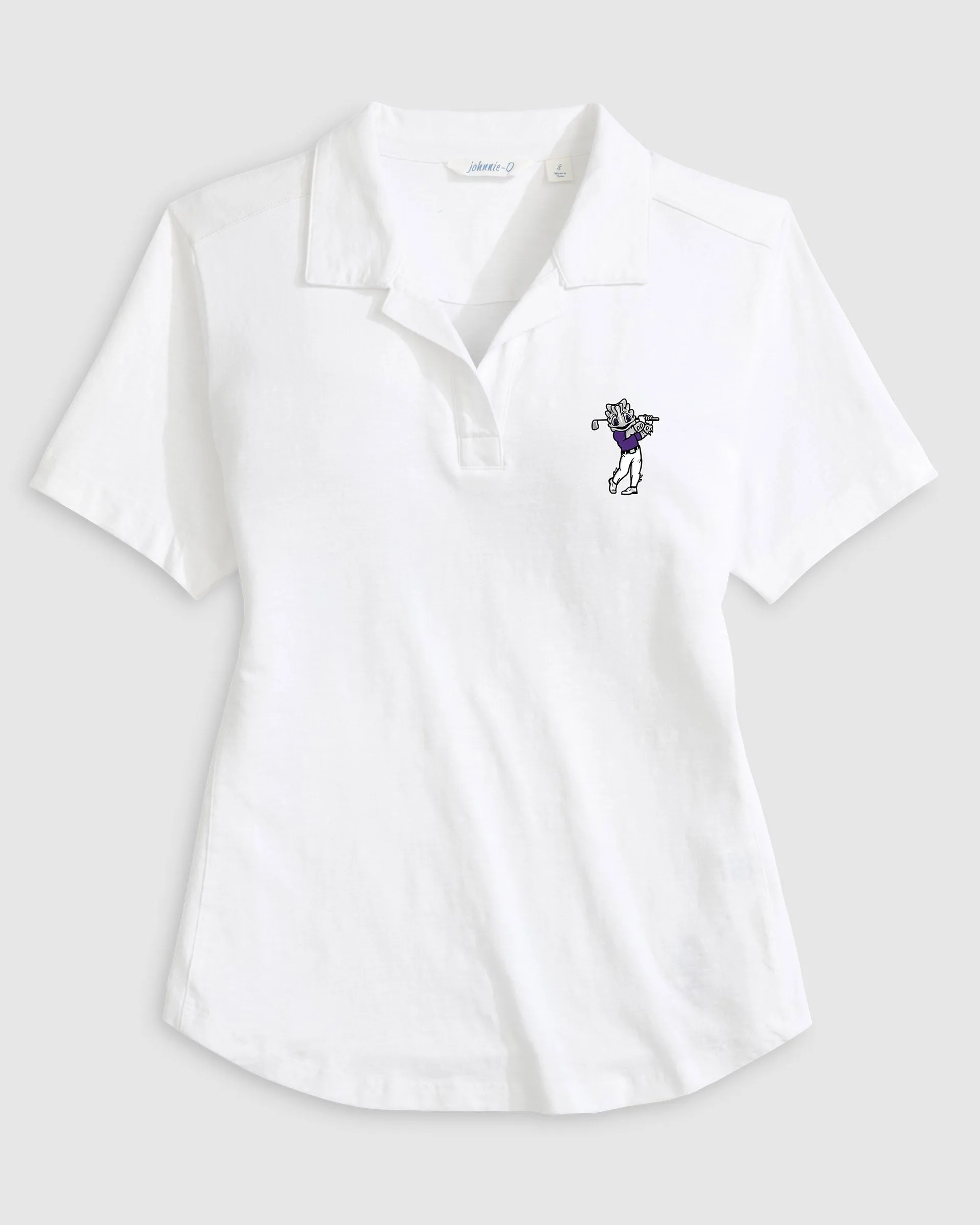 Women's Texas Christian University Coastal Wash Polo - Golf Logo sold by Johnnie-O