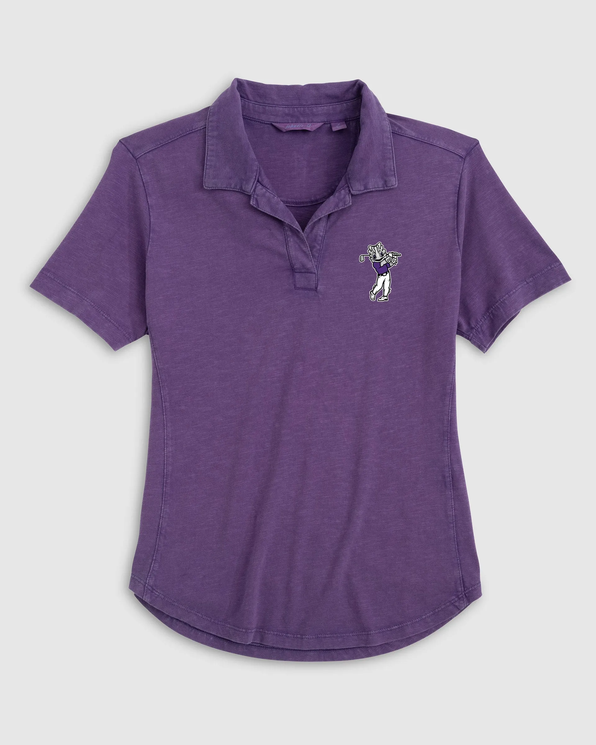 Women's Texas Christian University Coastal Wash Polo - Golf Logo sold by Johnnie-O product image thumbnail 3