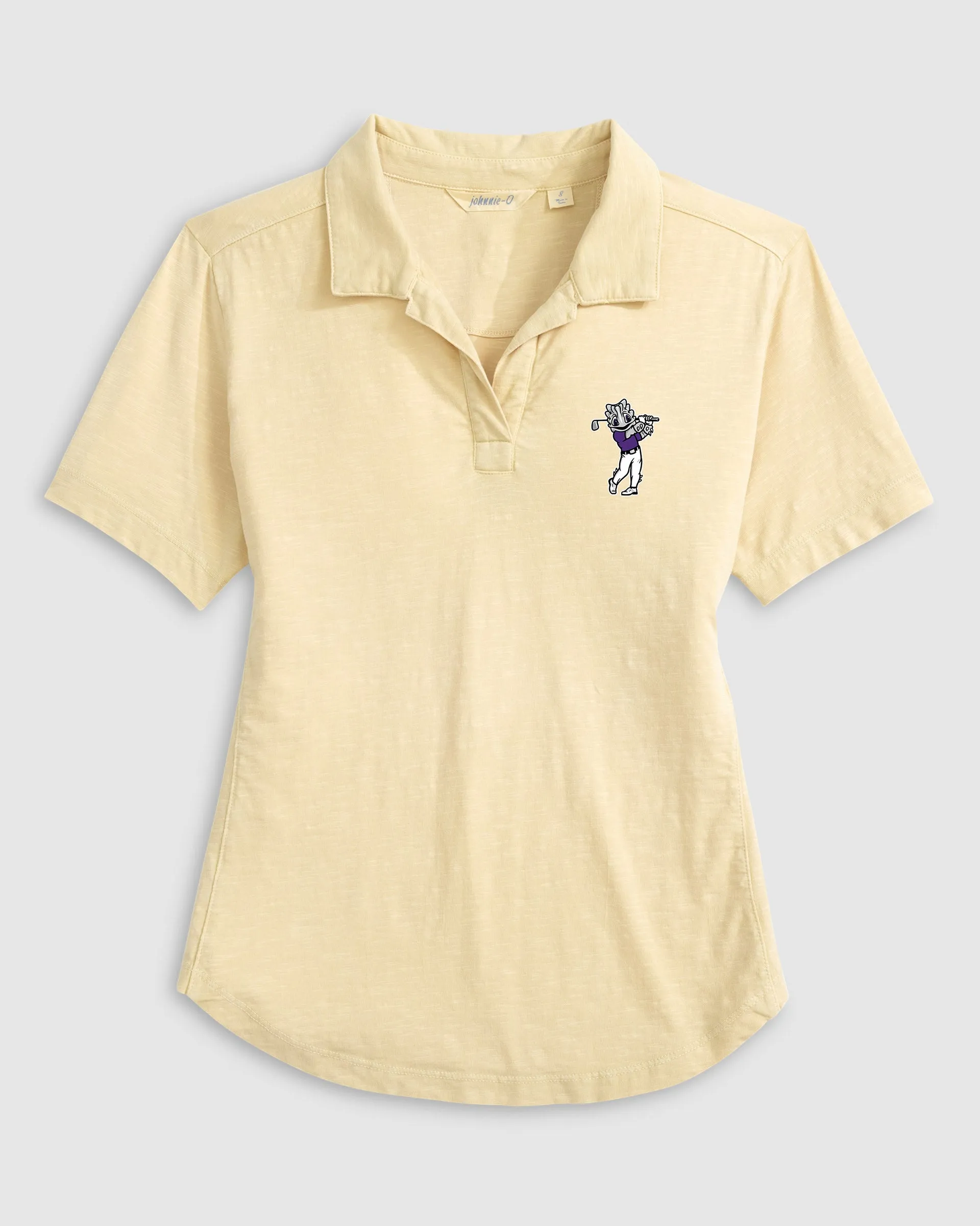 Women's Texas Christian University Coastal Wash Polo - Golf Logo sold by Johnnie-O product image thumbnail 4