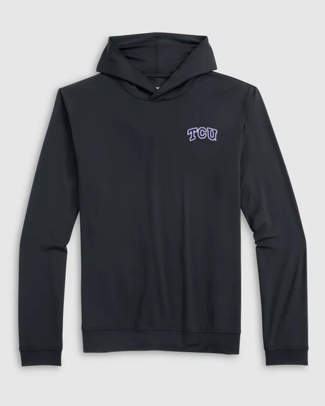 Texas Christian University Motion Performance Hoodie made by Johnnie-O
