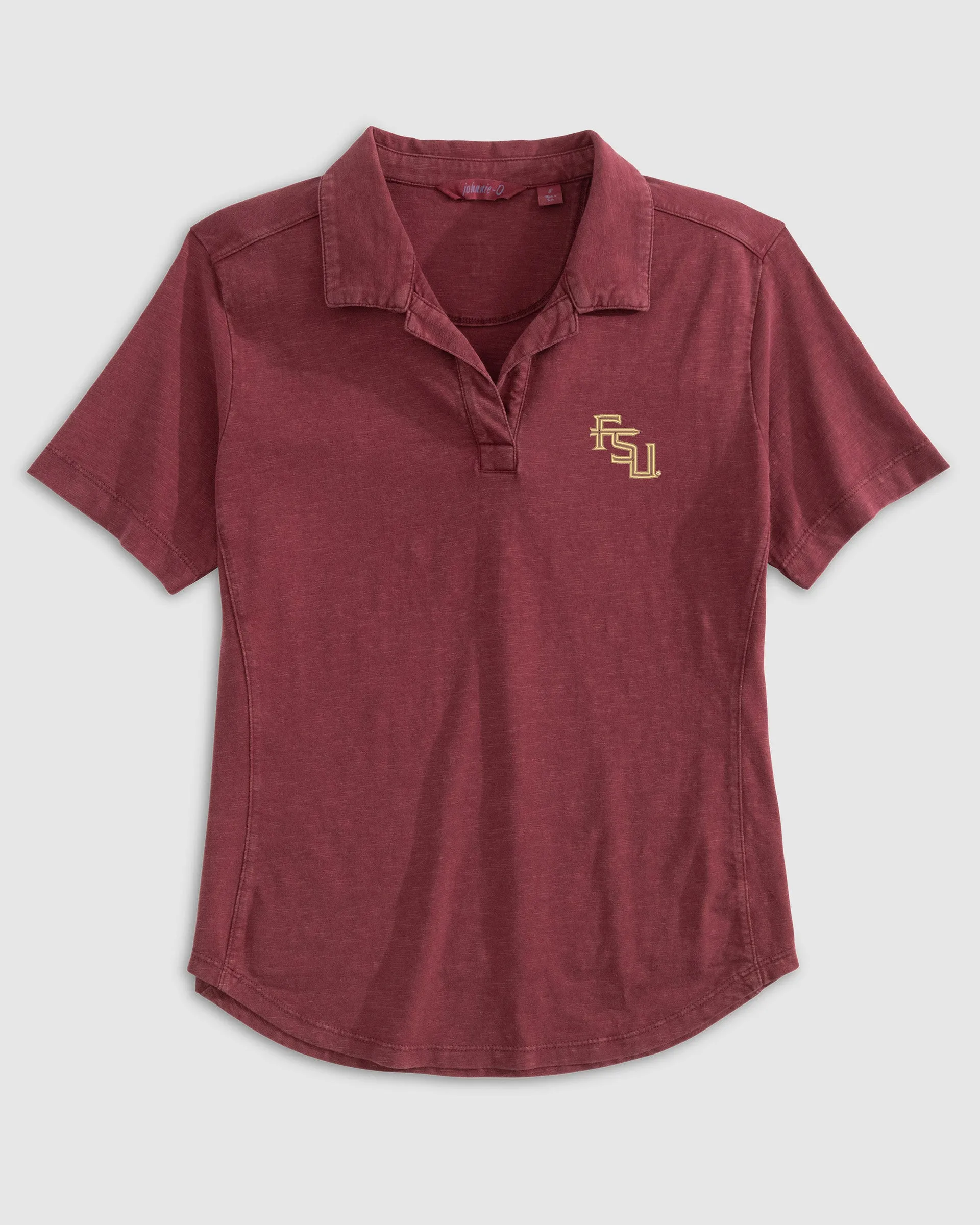 Women's Florida State University Coastal Wash Polo - Stacked Logo sold by Johnnie-O product image thumbnail 3