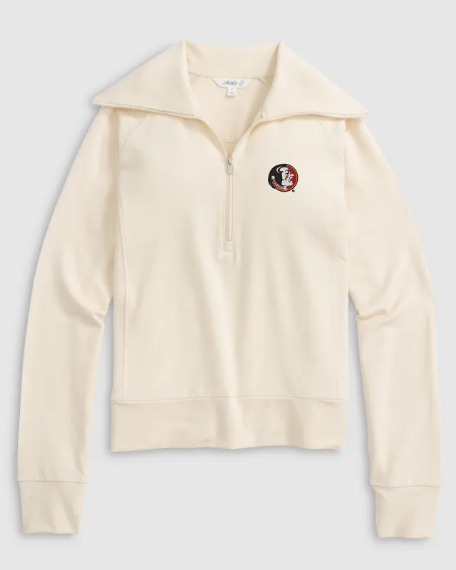 Women's Florida State University Eliza 1/2 Zip - Vault Logo sold by Johnnie-O
