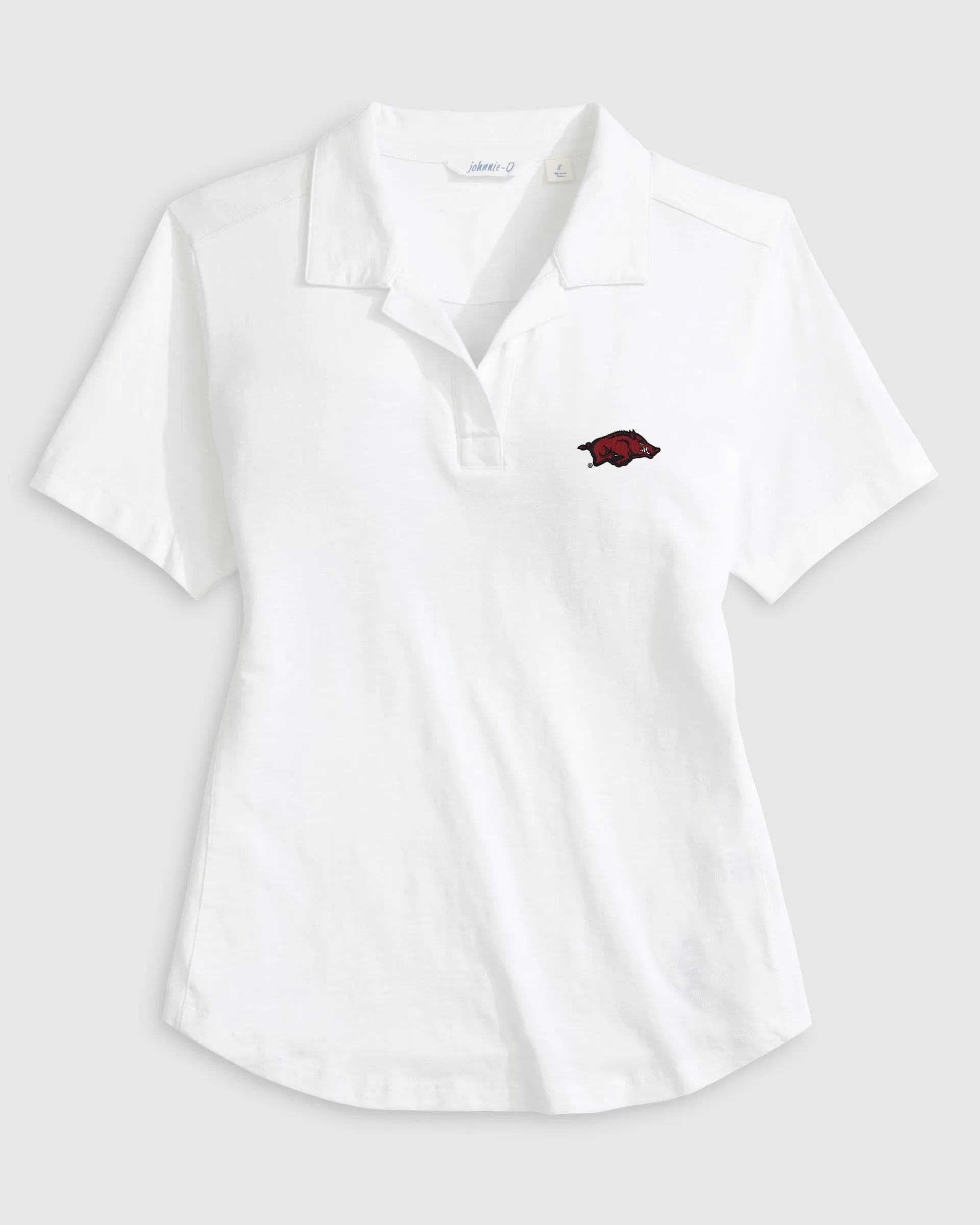 Women's University of Arkansas Coastal Wash Polo sold by Johnnie-O