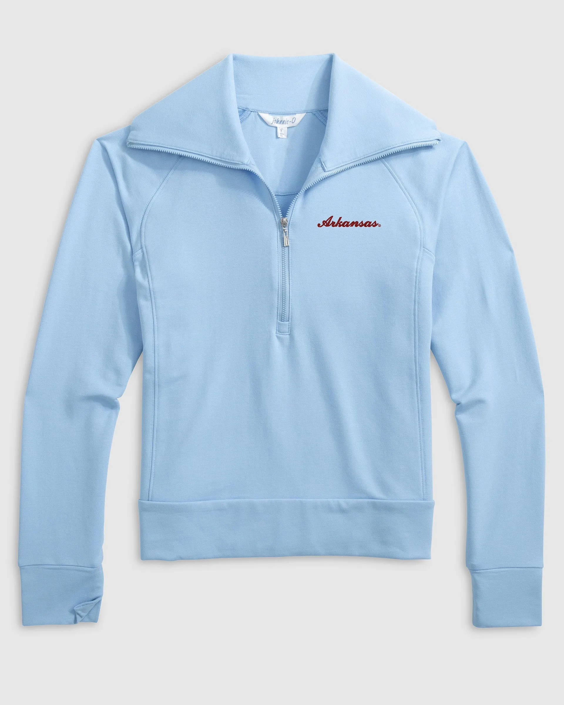 Women's University of Arkansas Script Eliza 1/2 Zip - Script Logo sold by Johnnie-O product image thumbnail 2
