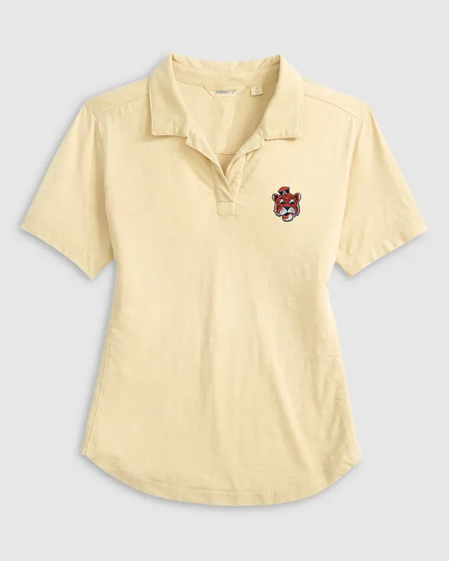 Women's Auburn University Coastal Wash Polo - Vault Logo sold by Johnnie-O