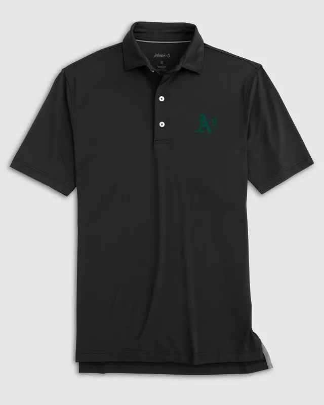 Oakland Athletics Birdie Performance Jersey Polo made by Johnnie-O