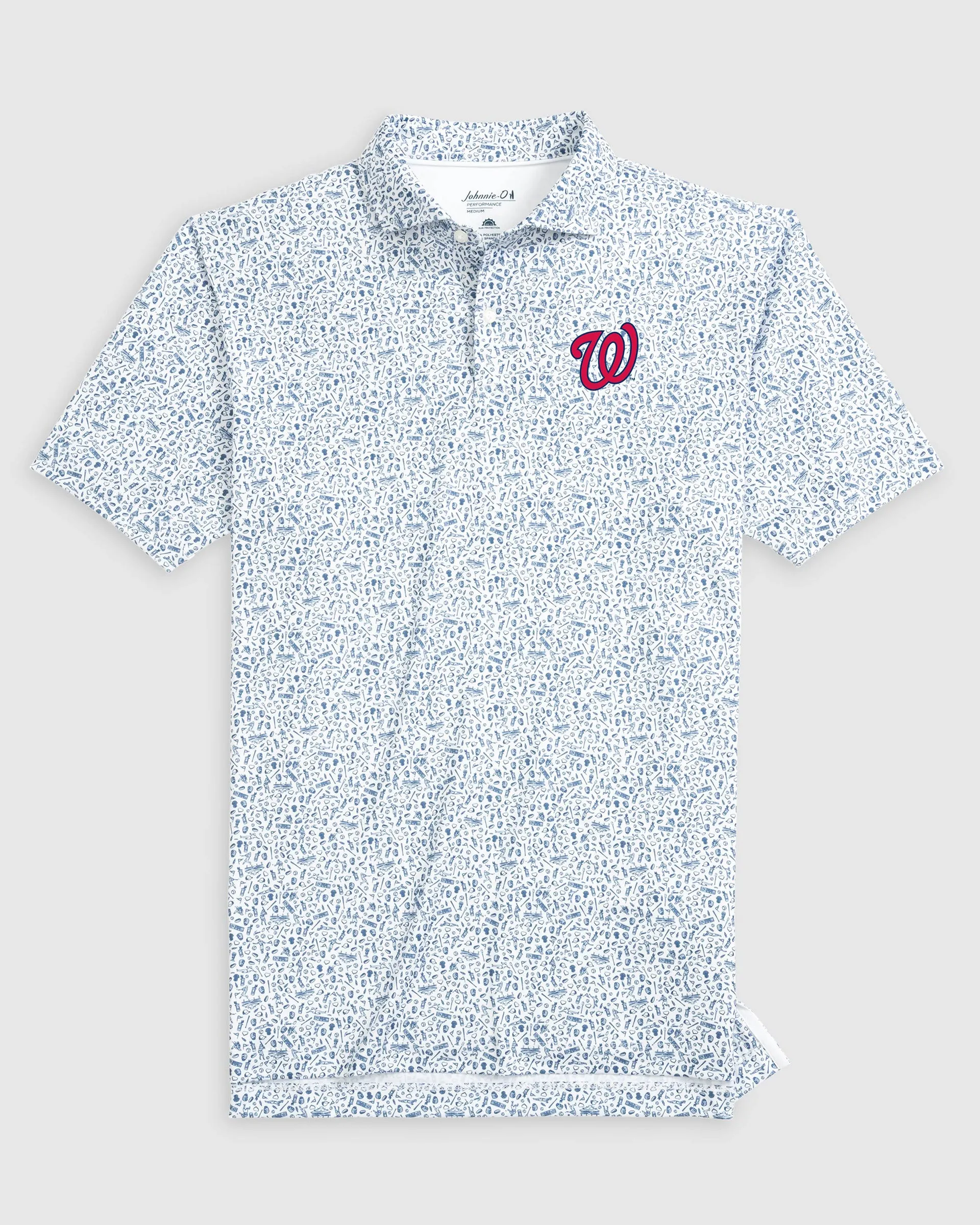 Washington Nationals Rally Cap Performance Polo sold by Johnnie-O