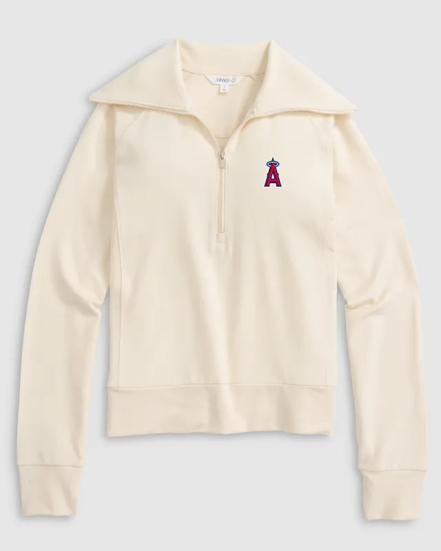 Women's Los Angeles Angels Eliza 1/2 Zip sold by Johnnie-O