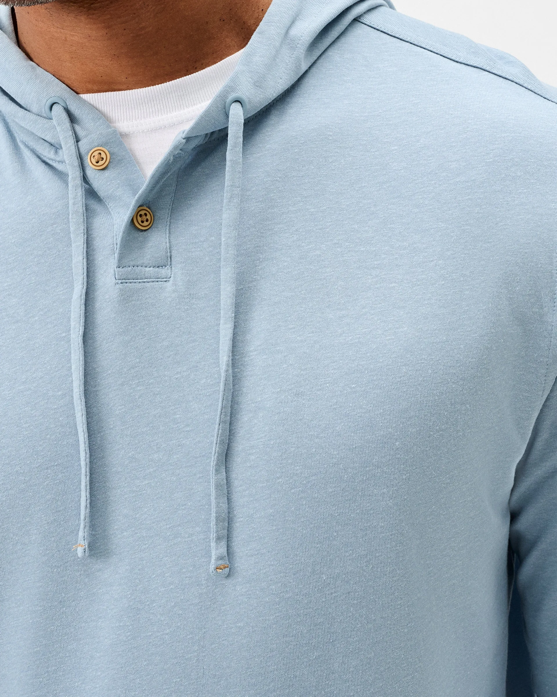 Jase 2-Button Slub Hoodie sold by Johnnie-O product image thumbnail 3
