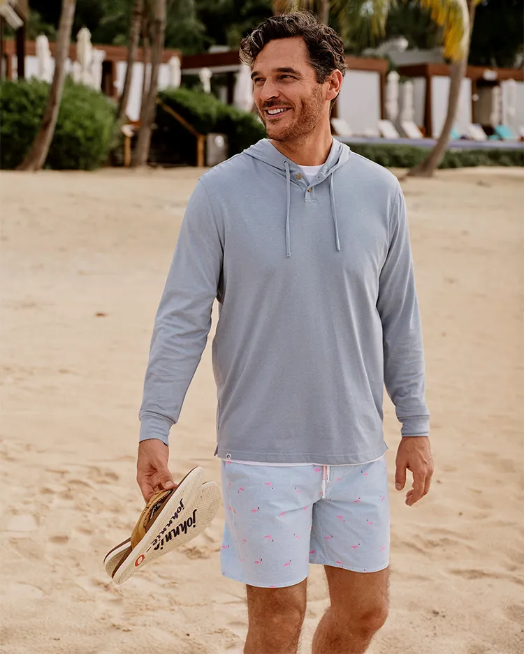 Jase 2-Button Slub Hoodie sold by Johnnie-O product image thumbnail 2