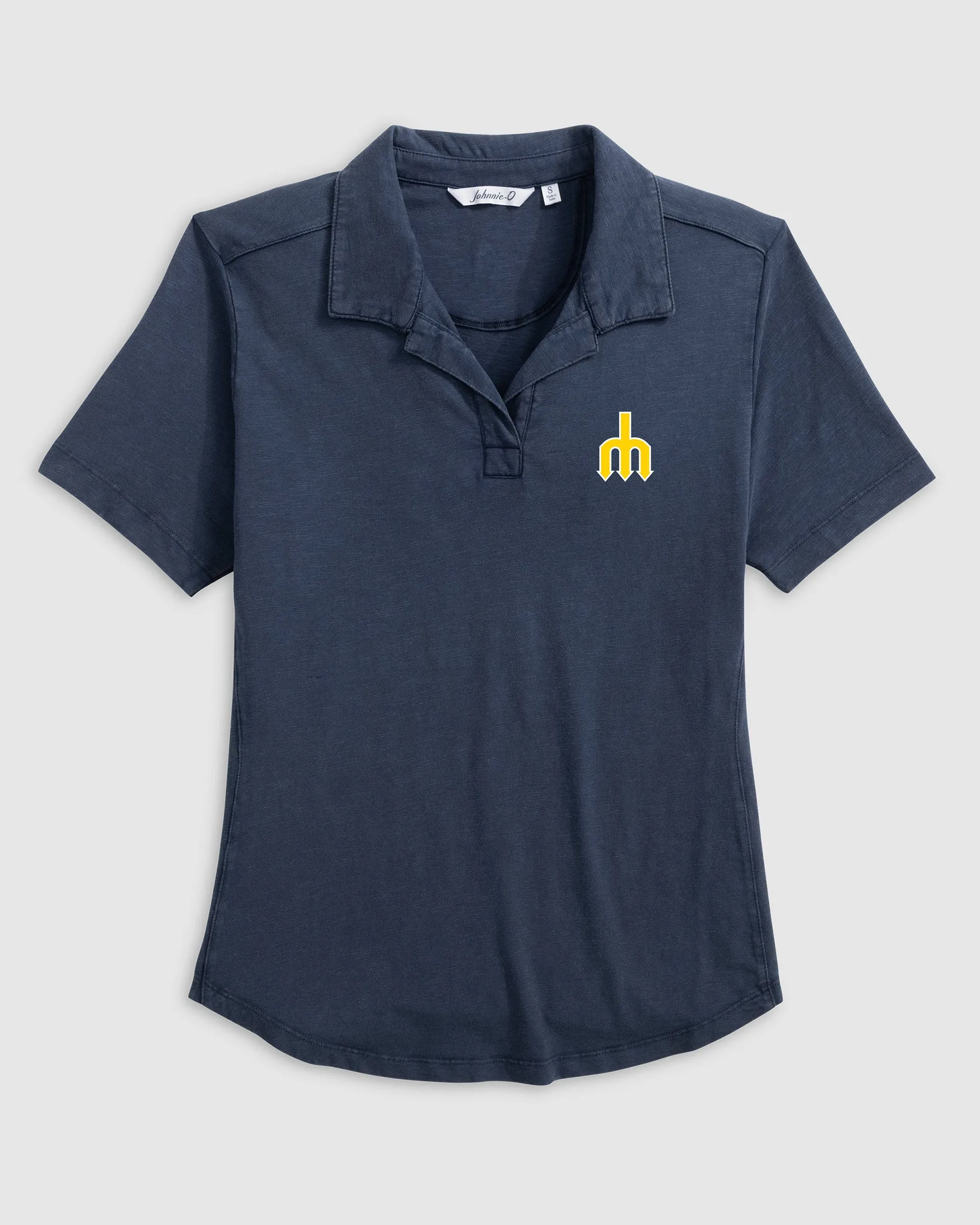 Women's Seattle Mariners Coastal Wash Polo - Cooperstown Logo sold by Johnnie-O product image thumbnail 4