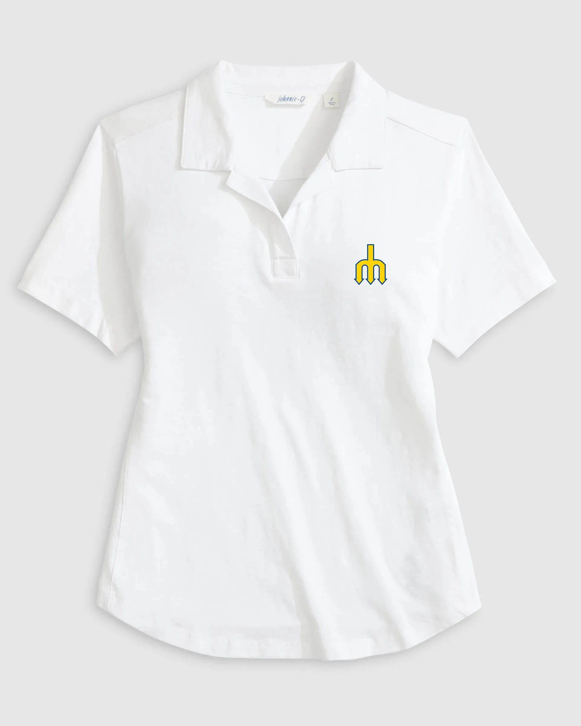 Women's Seattle Mariners Coastal Wash Polo - Cooperstown Logo sold by Johnnie-O