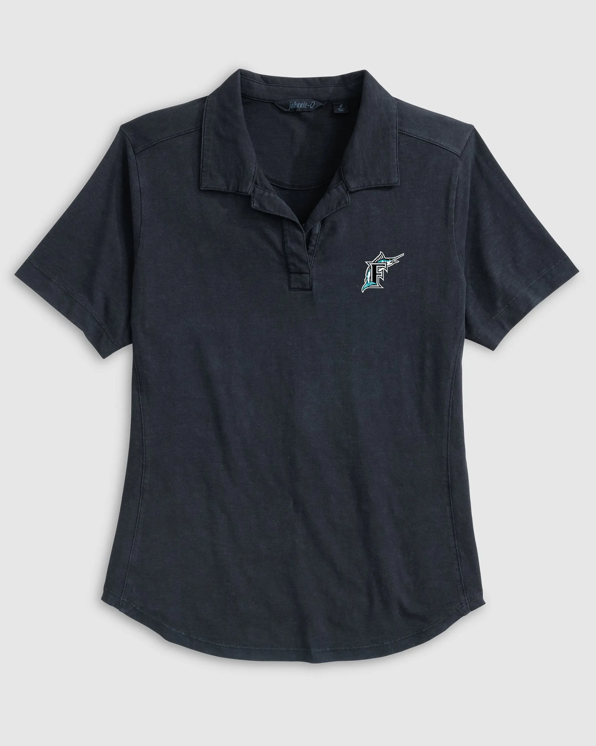 Women's Miami Marlins Coastal Wash Polo - Cooperstown Logo sold by Johnnie-O