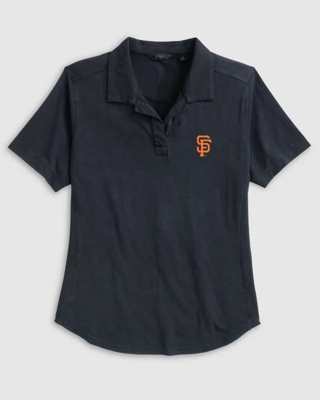 Women's San Francisco Giants Coastal Wash Polo sold by Johnnie-O