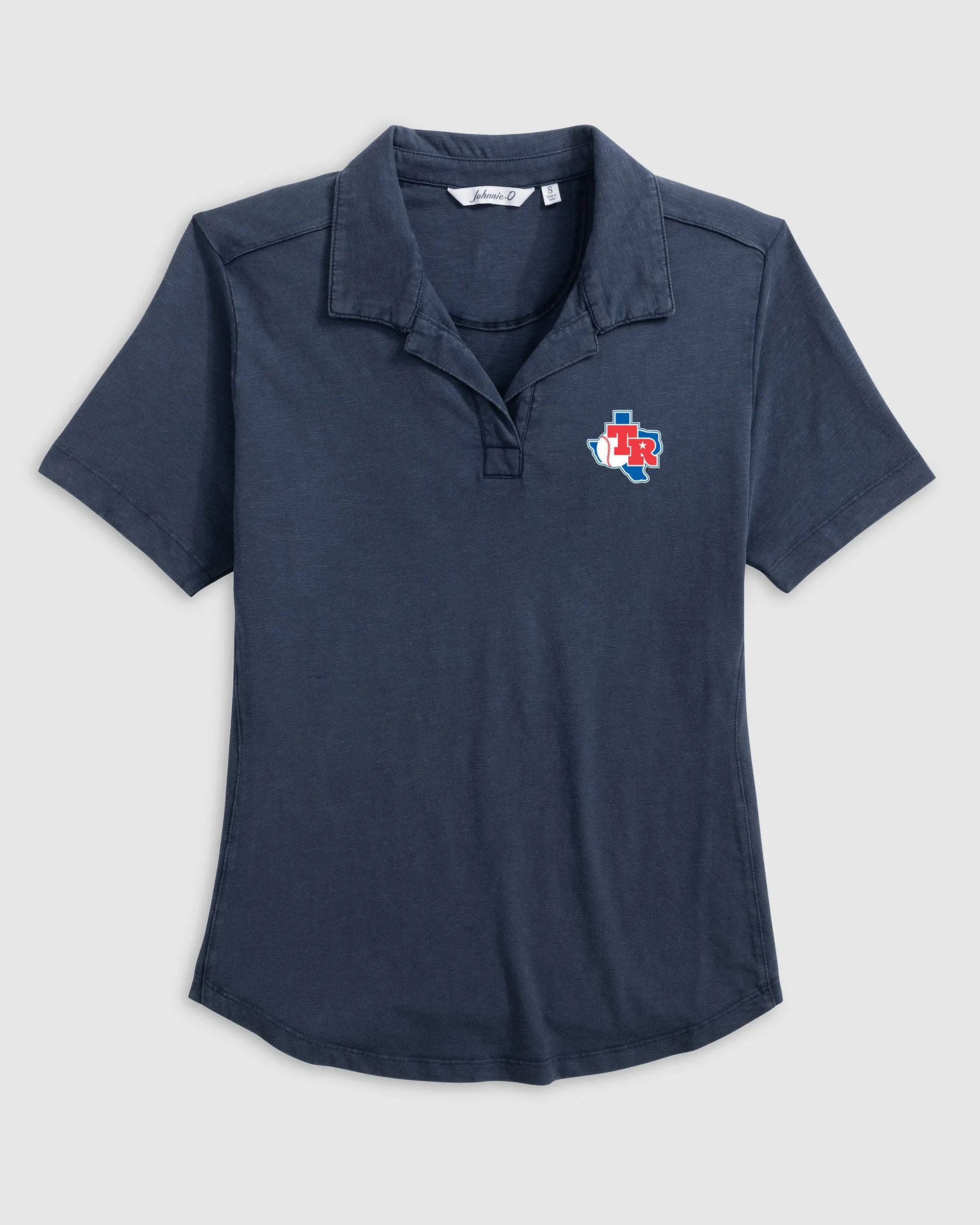 Women's Texas Rangers Coastal Wash Polo - Cooperstown Logo sold by Johnnie-O product image thumbnail 5