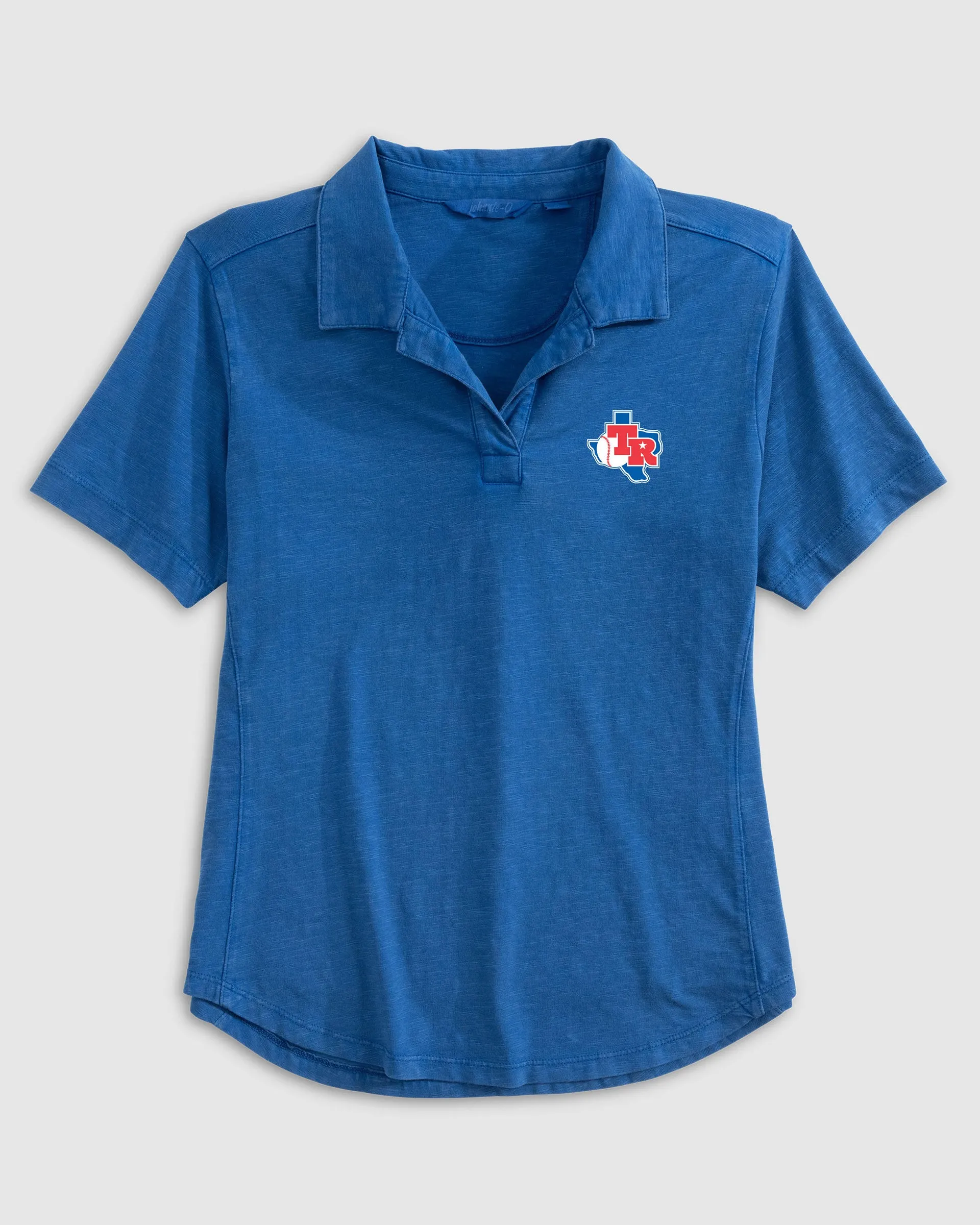 Women's Texas Rangers Coastal Wash Polo - Cooperstown Logo sold by Johnnie-O product image thumbnail 4
